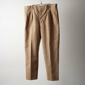  France army off .sa- pants 70s Vintage dead stock tuck pants [C866]