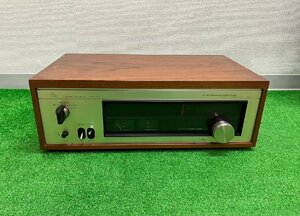 【現状品】『11-229』LUXMAN ラックスマン T-550 SOILD STATE AM/FMステレオチューナー　ブラウン　木目