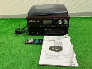 【中古品】『11-235』クマザキエイBearmax マルチ オーディオ レコーダー／プレーヤー　MA-30W レコード CD 録音 カセットテープ ラジオ