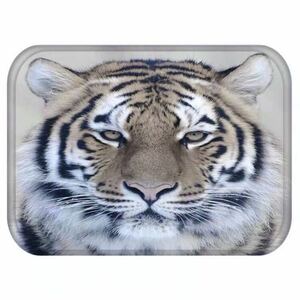 40×60 タイガー トラ マット 玄関 キッチン トイレ ラグ フロア 虎 ペット 動物 アムール ベンガル スマトラ ヒョウ チーター 猛獣 白