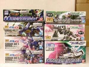 #s39【梱120】バンダイ HG 1/144 機動戦士ガンダムAGE ガンダムAGE-FX ガンダムAGE-3 ノーマル ガンダムAGE-2 ノーマル 他 プラモ まとめ