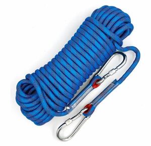 直径 12mm クライミング 補助 ロープ 30m カラー・ブルー