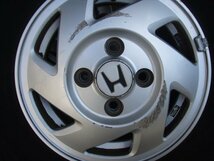 ★ HM1 バモス ターボ ホンダ 純正12インチ アルミホイール PCD100 4穴 3.5J +40 タイヤ 145/80R12 4本 SET 351039JJ_画像4