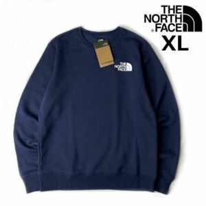 【新品】ノースフェイス 海外限定 裏起毛スウェット LOGO PULLOVER CREW ユニセックス XL 