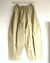 美品 SAGE NATION セイジネーション BOX PLEAT TROUSER SAND ボックスプリーツ トラウザー バルーンパンツ M/L_画像4