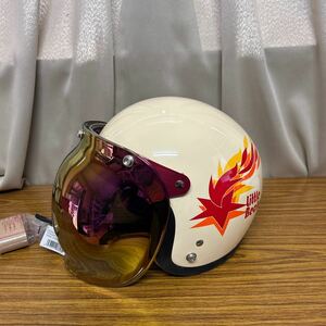 未使用品　レディースジェットヘルメット　バイク　女性用　54-56cm/100