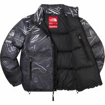 Supreme The North Face Nuptse Jacket XL シュプリーム ザ・ノース・フェイス トロンプ・ルイユプリント ヌプシジャケット logo ロゴ_画像2