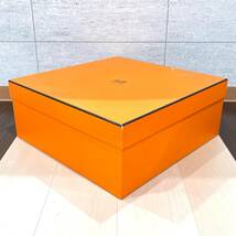 TA-066★１円～中古現状品 【 HERMES エルメス】 空箱 42cm×42cm×17cm ★ 保存箱 バッグ収納 バーキン ケリー オレンジBOX オレンジ 箱 _画像7