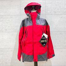 MA-228美品/中古現状品【THE NORTH FACE ザノースフェイス】 メンズ ウインターダンスジャケット レッド×グレー size:L パーカー アウター_画像1