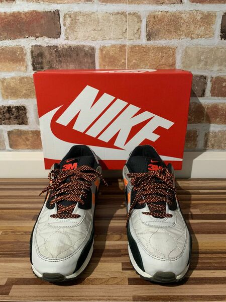 3M × Nike Air Max 90 Light Bone/Black/Total Orange