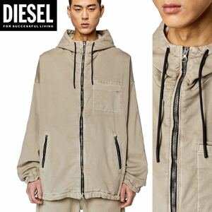 新品 未使用 タグ付き ★定価90,200円 DIESEL ディーゼル メンズ フーデッド スウェット デニム ジャケット アウター ジョグジーンズ 03