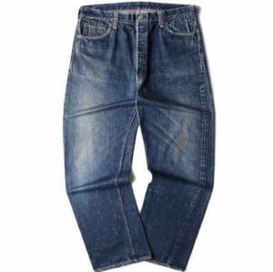 40s Levis リーバイス 501XX 47モデル デニム ジーンズ 片面 通常R センターオンセット W36L31 ノーリペア 大戦 501 Levi’s 66前期