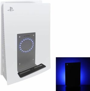 PlayStation 5用アルミ製壁掛ホルダー、LEDムードライト