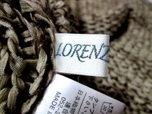 F【LORENZO RIGHI】ベージュ系にブラウン系・リボン糸・手編み?・ベスト・M～Lサイズ！_画像6