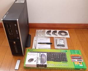 Windows XP Pro(7・10可）6000 Pro　4コアXeon 2.66GHz（≒Core2 Quad Q9400）320GB　Office2007　無線