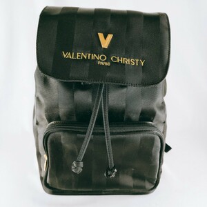 Valentino Christy バレンティノクリスティ リュック ナップサック デイパック バッグパック ナイロン アウトドア ブラック系 かばん