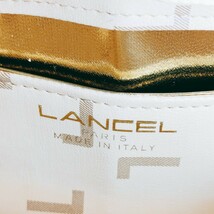 【美品】LANCEL ランセル ショルダーバッグ ショルダーポーチ 肩掛け 斜めがけ ベージュ系 ハンド トート 鞄 軽量 ポシェットコンパクト_画像10