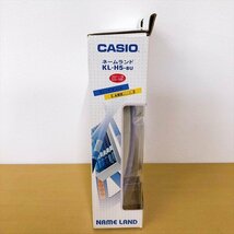 171*CASIO カシオ NAME LAND ネームランド KL-H5-BU ラベルライター 12mm黄テープ付き 未使用品_画像3