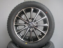 新品4本セット■155/65R14■グッドイヤーアイスナビ8■ブラックポリッシュホイール■軽自動車N-BOXN-WGNデリカミニラパンワゴンRタント■w_画像2