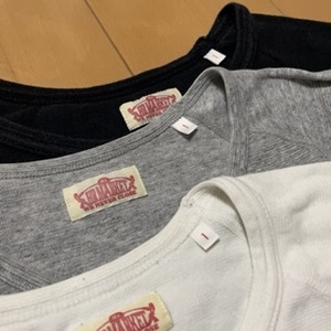 ハリウッドランチマーケット(HOLLYWOOD RANCH MARKET) ストレッチフライス ロングスリーブ Tシャツ サイズ 1 Sサイズ 3枚セット