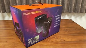 JBL QUANTUM DUO ゲーミングスピーカー/USB 3.5mm 接続/Bluetooth/ワイヤレス スピーカー/サラウンド/ライティング/ブラック