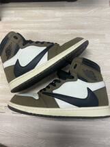 中古 送料無料 NIKE aj1 high retro mocha air jordan 1 travis 28cm 2次流通 サンプル ナイキ スニーカー _画像5