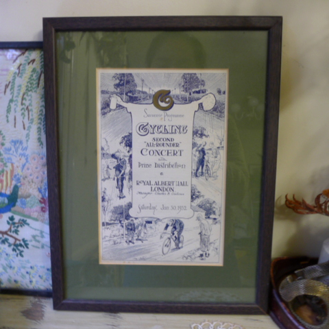 Cartel antiguo británico pintura marco de impresión marco de imagen pintura vintage brocante francés mercado de pulgas británico productos europeos 590, antiguo, recopilación, bienes varios, otros