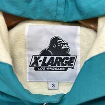 エクストララージ ☆ XLARGE コーチジャケット フーディー グリーン S 定番 ゆるいスタイル◎ ストリート HIPHOP アメカジ 古着MIX■CG181_画像7