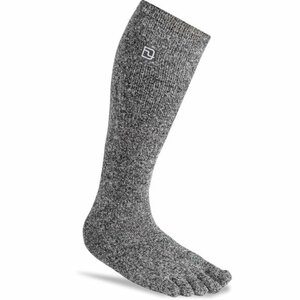 DEELUXE ディーラックス 【THERMO SOCKS FIVE】 BLACK GREY L(26.5cm～28.5cm） 新品正規 サーモソックス