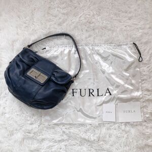 【極美品】 FURLA フルラ ターンロック ワンショルダー　レザー　袋　保証書