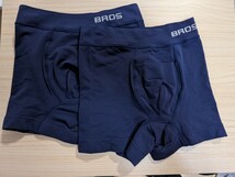 (2枚セット) BROS ボクサーパンツ ブルー S-LL フリーサイズ Pantsholic ブロス ワコール Wacoal 前開き 青_画像1