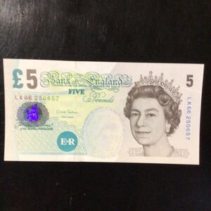 World Paper Money GREAT BRITAIN 5 Pounds【2012】