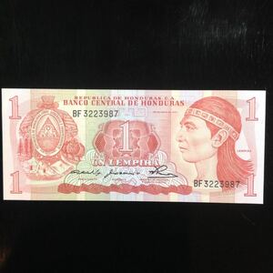 World Paper Money HONDURAS 1 Lempira〔1980〕