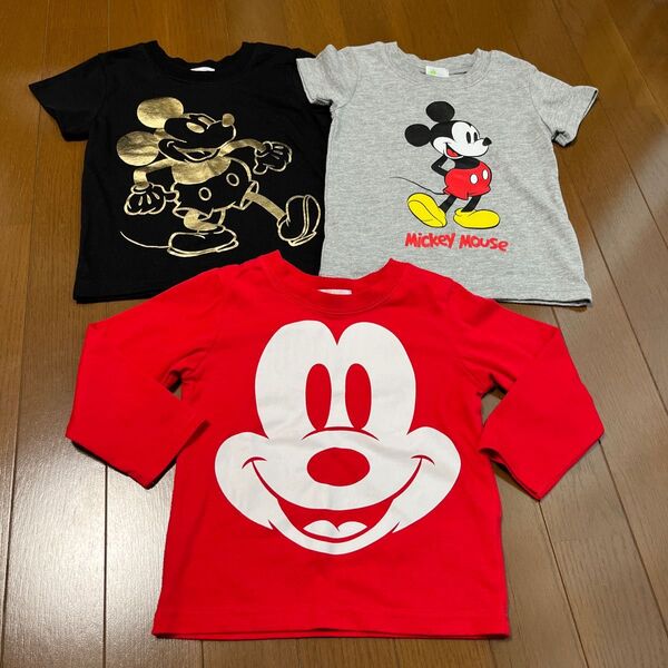 サイズ95 ミッキー Tシャツ 半袖Tシャツ ロンT セット