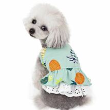 L パイナップル ワンピース （緑） 犬服 猫服 犬の服 ペット用品 小型犬 ペット服 スカート_画像9