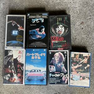 映画　VHS 洋画　ET チャイルドプレイ　スーパーマン　ハートブレイクホテル　他　ビデオ　テープ