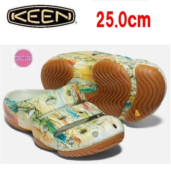 KEEN キーン ヨギ アーツフル バイヤンツリー レディース 25.0cm 1024476　女性用　サンダル　アウトドア　キャンプ