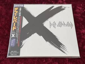 ★デフ・レパード★紙ジャケット★SHM-CD★初回生産限定★X★日本盤★帯付★リマスター★DEF LEPPARD★紙ジャケ★