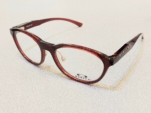 新品 OAKLEY　オークリー　ブランド　メガネ　眼鏡　高級感　上品　セルフレーム　軽い　赤　レッド