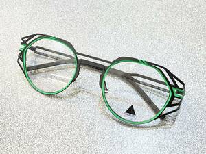 新品　PARASITE パラサイト　ブランド　フランス製　ハンドメイド　メガネ　眼鏡　高級感　緑　グリーン　VECTOR4