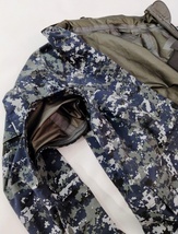 レア！アメリカ USN ゴアテックス ミリタリー ジャケット GORETEX 海軍ユニフォーム USネイビー カモフラ カモフラージュ Lサイズ ロング_画像7
