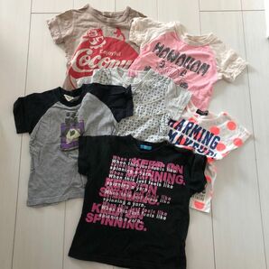 子供服　半袖Tシャツ　１１０センチ　6枚セット　トップス　半袖　女の子 KIDS トップス Tシャツ 半袖Tシャツ