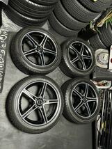 （2017年製）BS バルミナ ブラポリ 18インチ 7.5J＋53 PCD114.3 5穴 WINTERMAXX WM02 225/50R18 ヴェゼル C-HR ヤリスクロス オデッセイ等_画像1