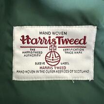 1円【美品】Kent Harris Tweed ケント ハリスツイード ダウン ベスト ヘリンボーン ジレ アウター バイカラー コラボ XL チャコールグレー_画像7