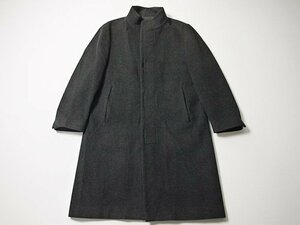 KENZO HOMME　ケンゾーオム　カシミヤ混　ウールコート　正規品　ケンゾー　スタンドカラー　フラノ　ロングコート　コート