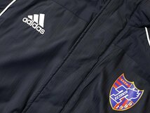 adidas　アディダス　FC東京　ベンチコート　正規品　中綿入り　サッカー　Jリーグ　パデッドコート　ライン入り　ベンチウォーマー_画像6