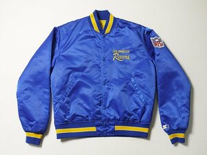 オールド◆　90s　USA製　STARTER　スターター　Los Angeles Rams　ロサンゼルス・ラムズ　ナイロンスタジャン　NFL　ブルゾン　