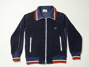 オールド◆　FRED PERRY　フレッドペリー　ベロアジャージ　正規品　Sサイズ　トラックジャケット　ヒットユニオン　ジャージトップス