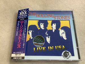 p654 CD ROLLING STONES ライヴ・イン・USA ローリング・ストーンズ 帯付 ABP-015　　　2Ad4