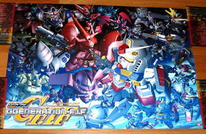 ★very Rare・ポスター★ＳＤガンダムジージェネレーション エフイフ( SD GUNDAM G GENERATION-F IF ) 店頭販促用 B2サイズポスター